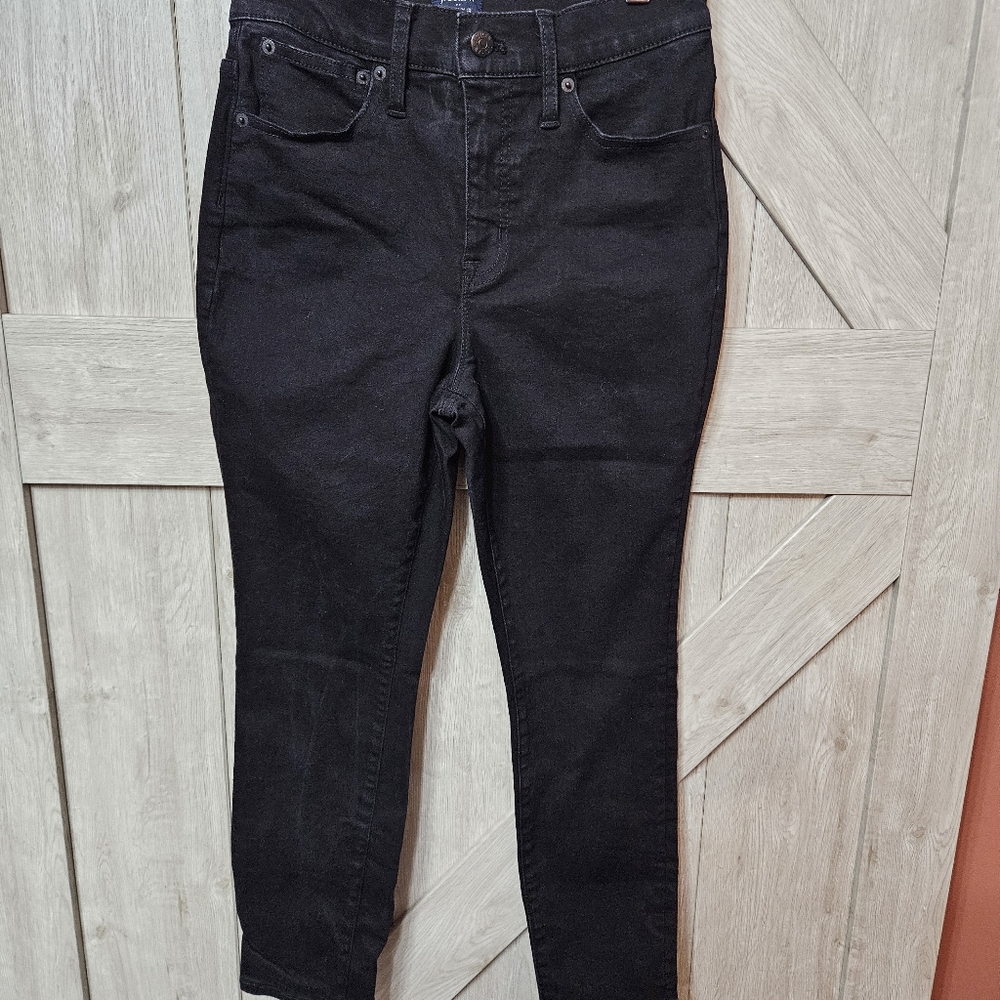 J.Crew Black High-Rise Skinny Jeans Curvy 27P